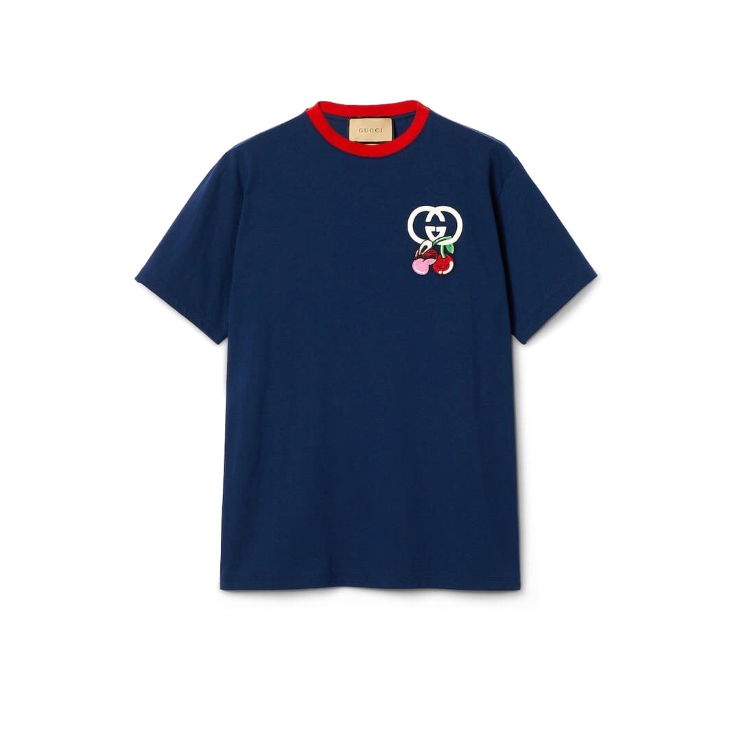 ÁO GUCCI GG T SHIRT MÀU XANH ĐẬM UNISEX