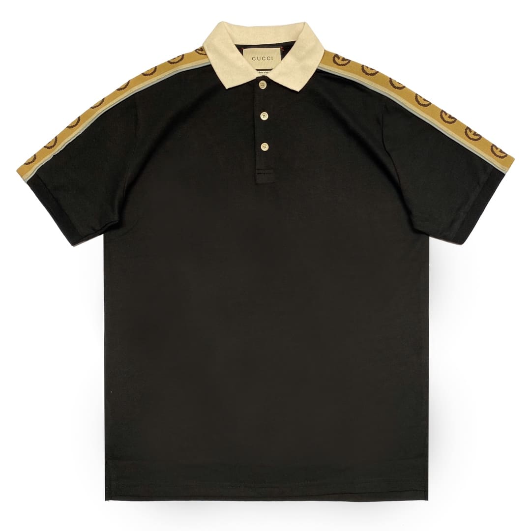 ÁO GUCCI POLO SHIRT MÀU ĐEN UNISEX