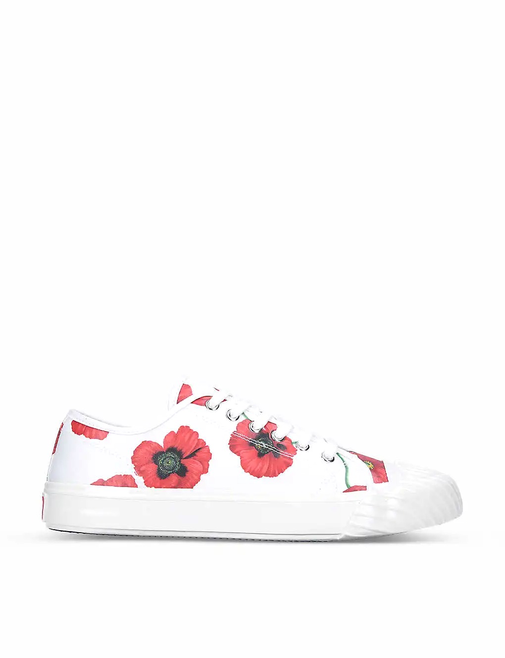 GIÀY KENZO Poppy-print canvas low-top trainers