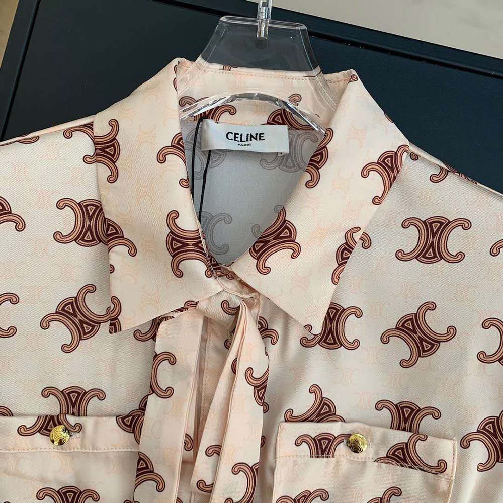 VÁY Celine Women Lavallière Dress in Shiny Matte Silk