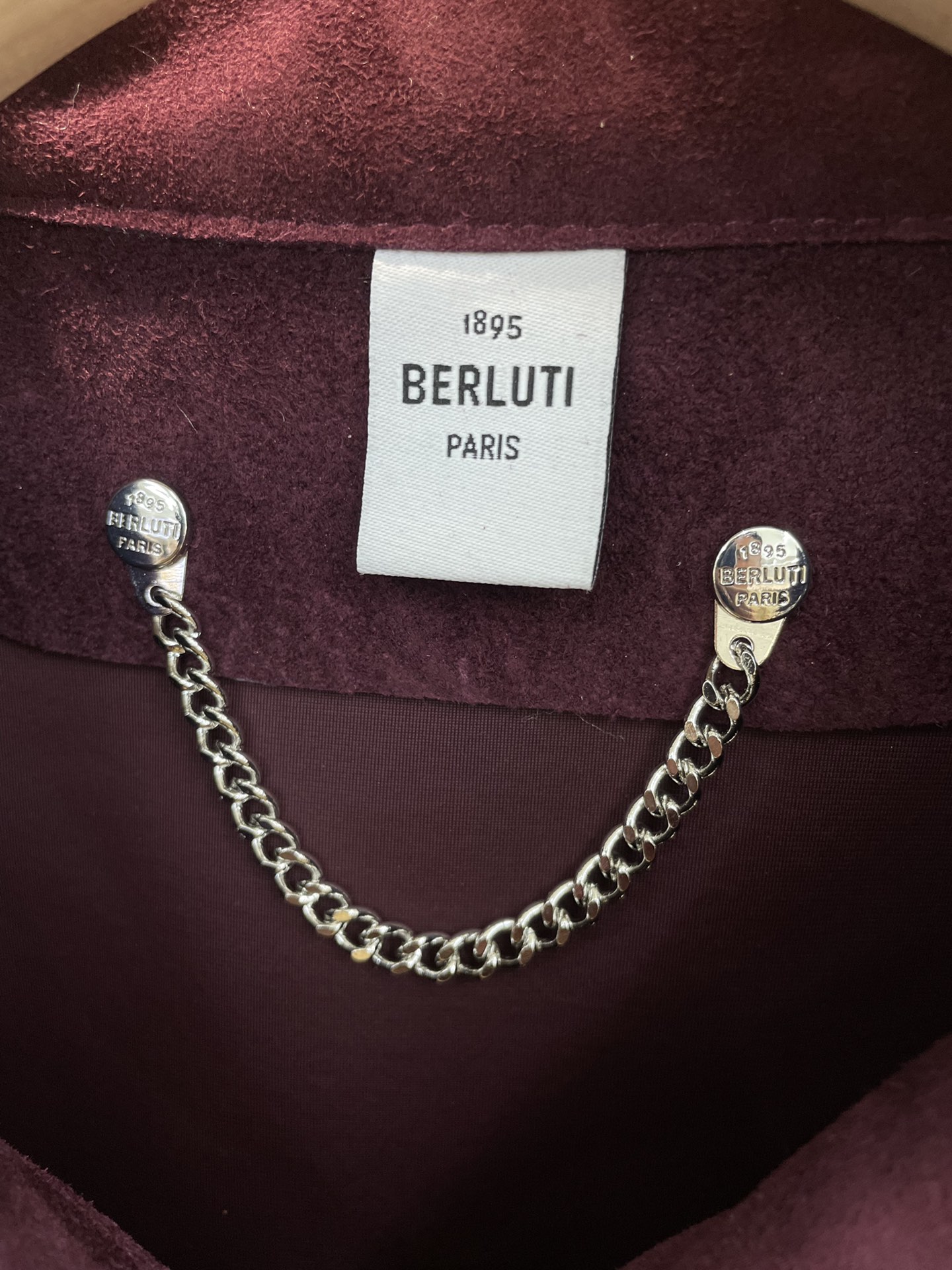 ÁO BERLUTI SUEDE LEATHER JACKET PURPLE