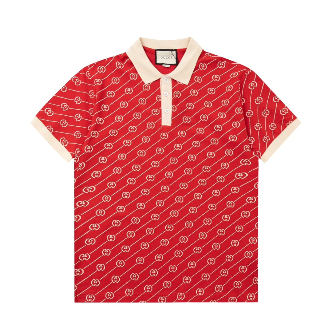 ÁO GUCCI POLO SHIRT MÀU ĐỎ UNISEX