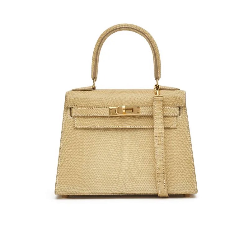 TÚI Hermès Kelly 20 Niloticus Lizard Parchemin Gold Buckle khóa vàng