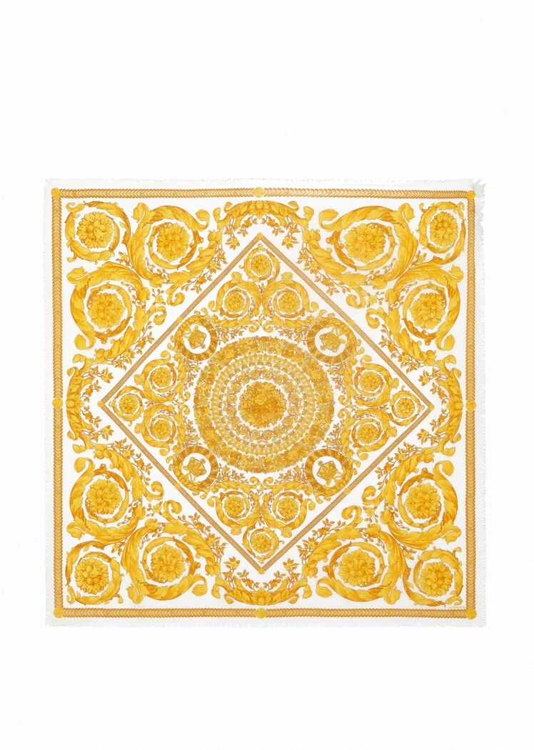 KHĂN VERSACE BAROCCO CASHMERE BLEND SHAWL