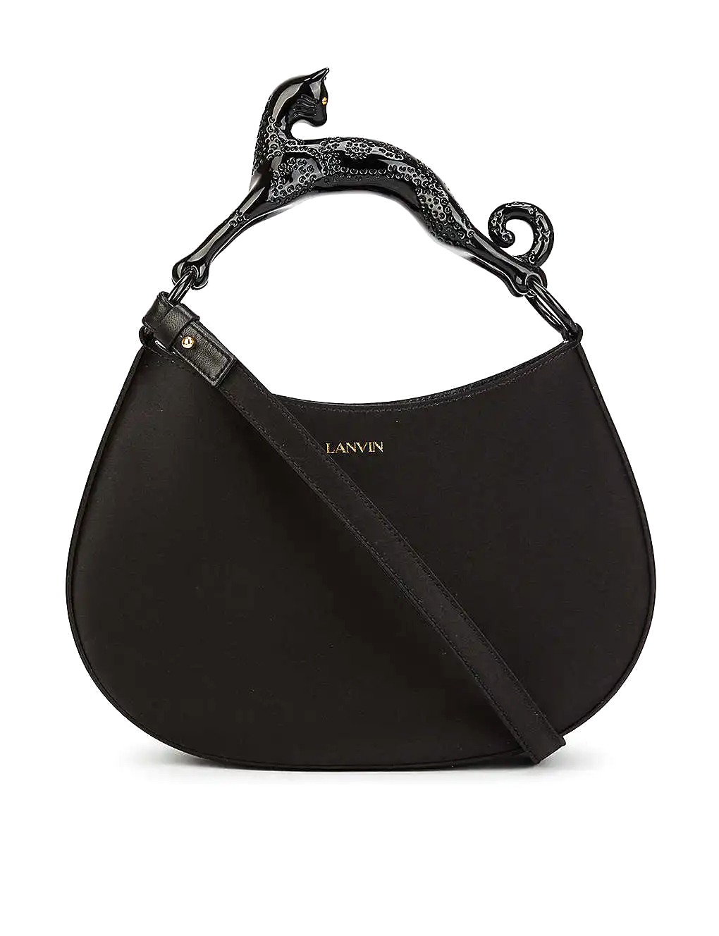 TÚI LANVIN Cat satin cross-body bag