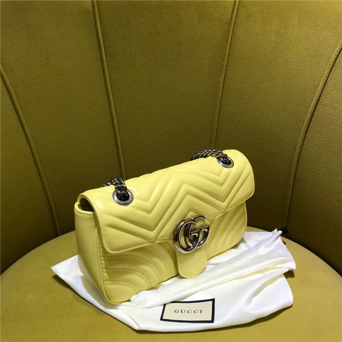 TÚI Gucci GG marmont small shoulder bag yellow Top Quality