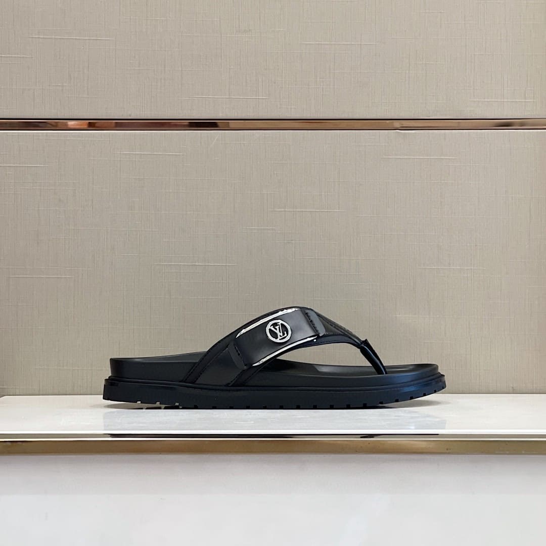 DÉP LOUIS VUITTON TRIANGLE LOGO SANDAL AAA