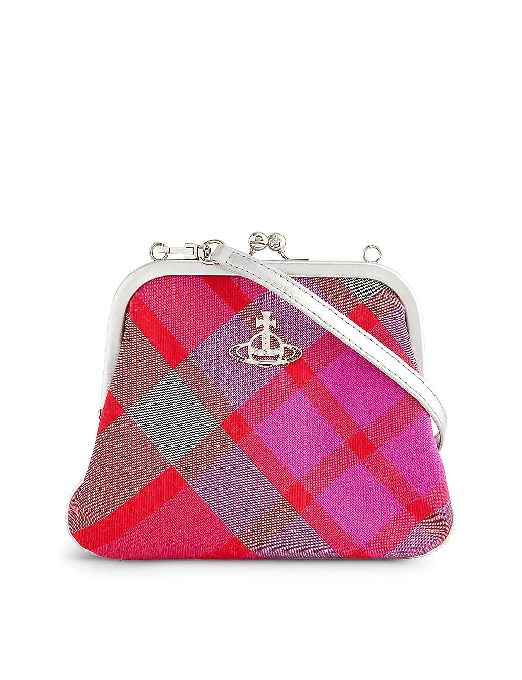 TÚI VIVIENNE WESTWOOD Granny checked woven clutch