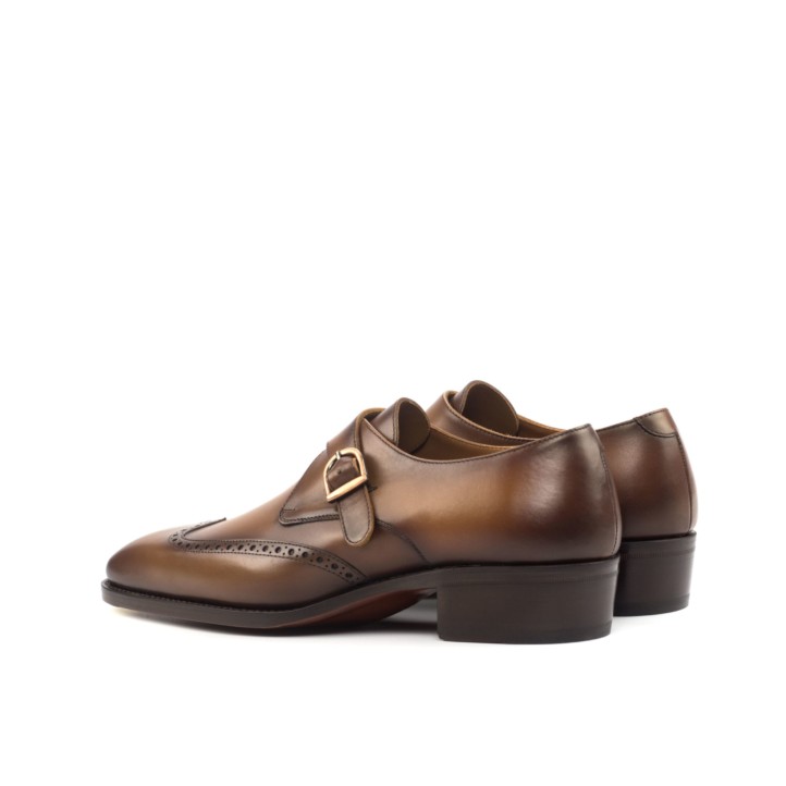 HENDERSON SHOES PERSONALIZATION RUSSO Leather Single-Monk HANDCRAFTED SHOES