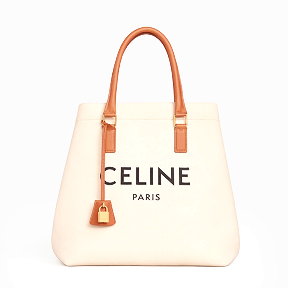 TÚI Celine Women Horizontal Cabas Celine in Canvas with Celine Print and Calfskin