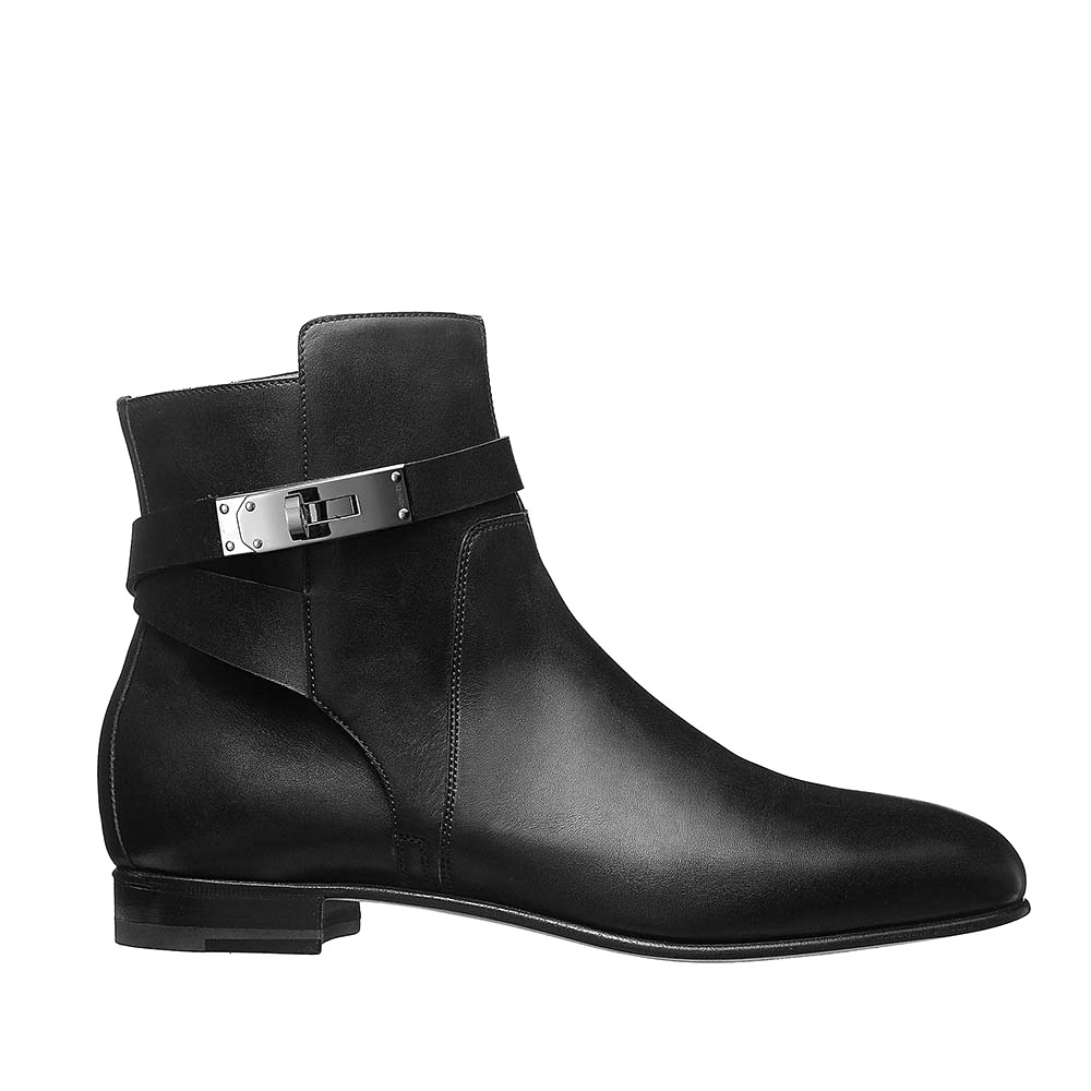 GIÀY Hermes Women Shoes Neo Ankle Boot-Black SS2022