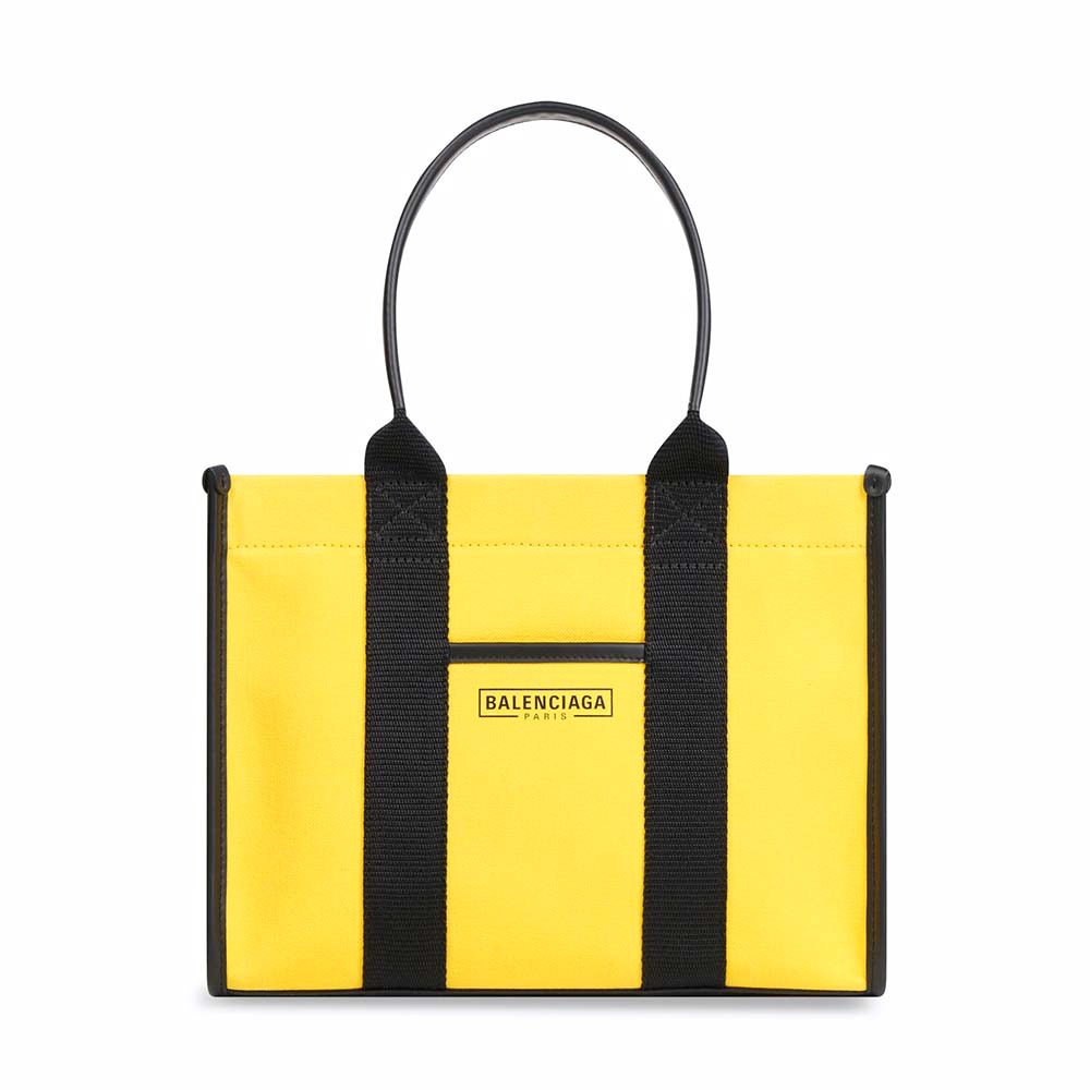 TÚI Balenciaga Women Hardware Small Tote Bag With Strap in Yellow