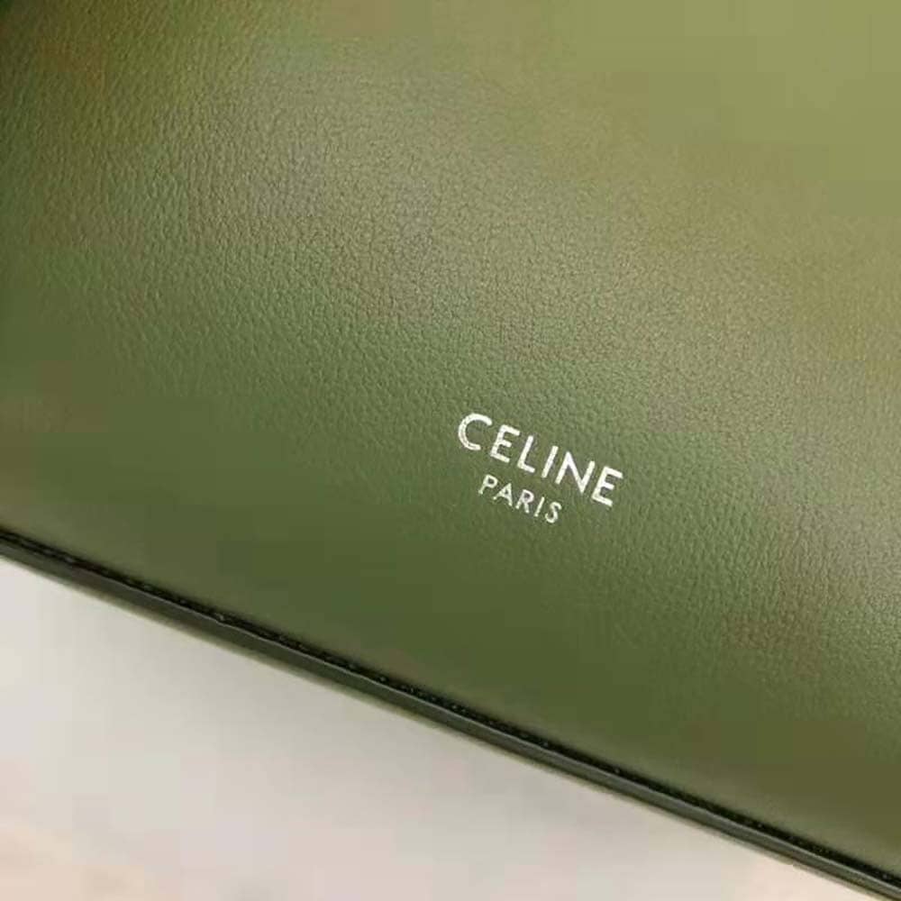 TÚI Celine Women Small Big Bag with Long Strap in Smooth Calfskin-Lime
