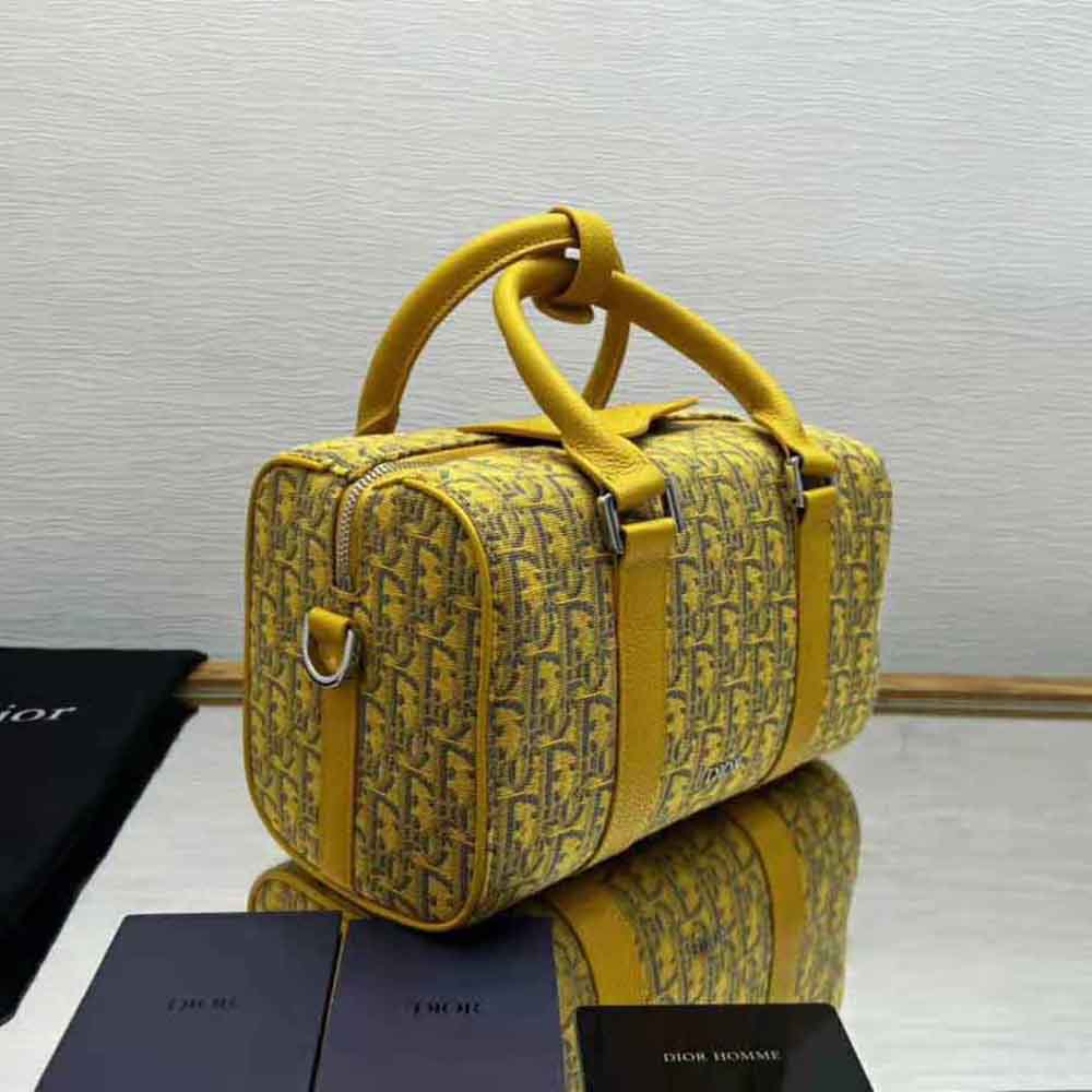 TÚI DIOR Lingot 26 Bag Gold-Tone Dior Oblique Jacquard