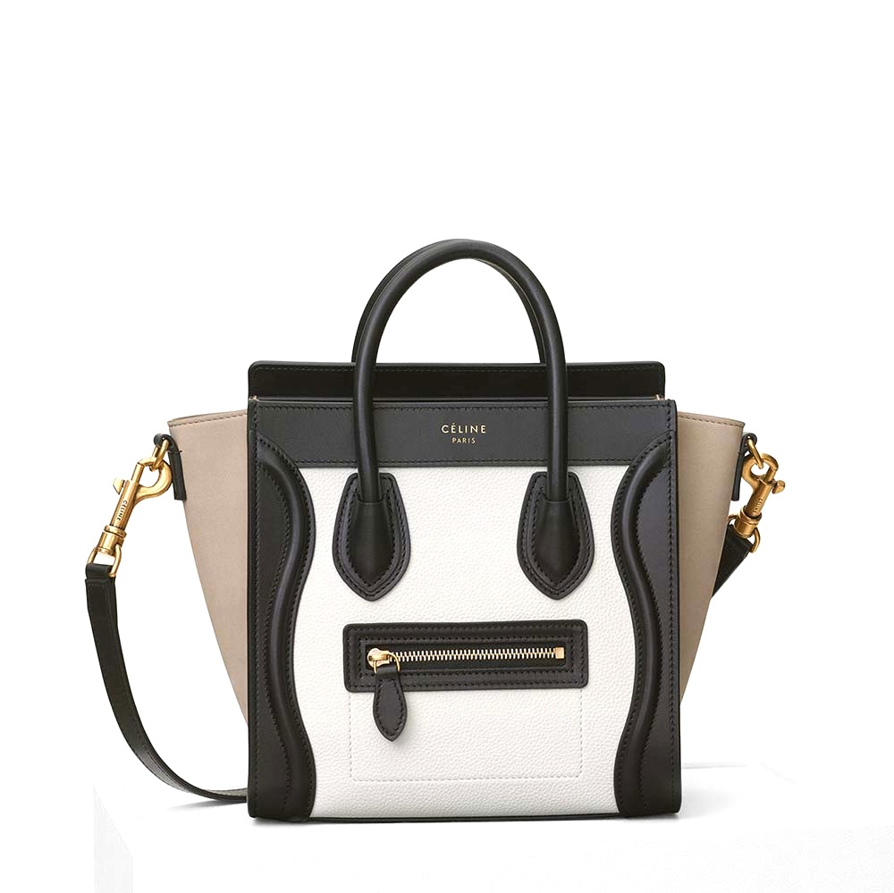 TÚI Celine Women Nano Luggage Bag in Multicolour Baby Grained Calfskin