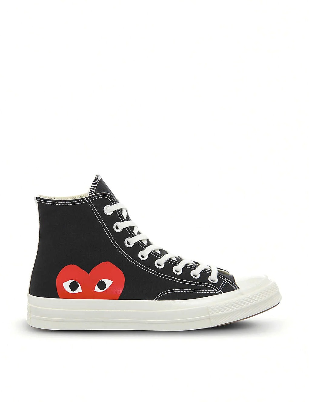GIÀY COMME DES GARCONS Comme des Garçons PLAY x Converse canvas high-top trainers