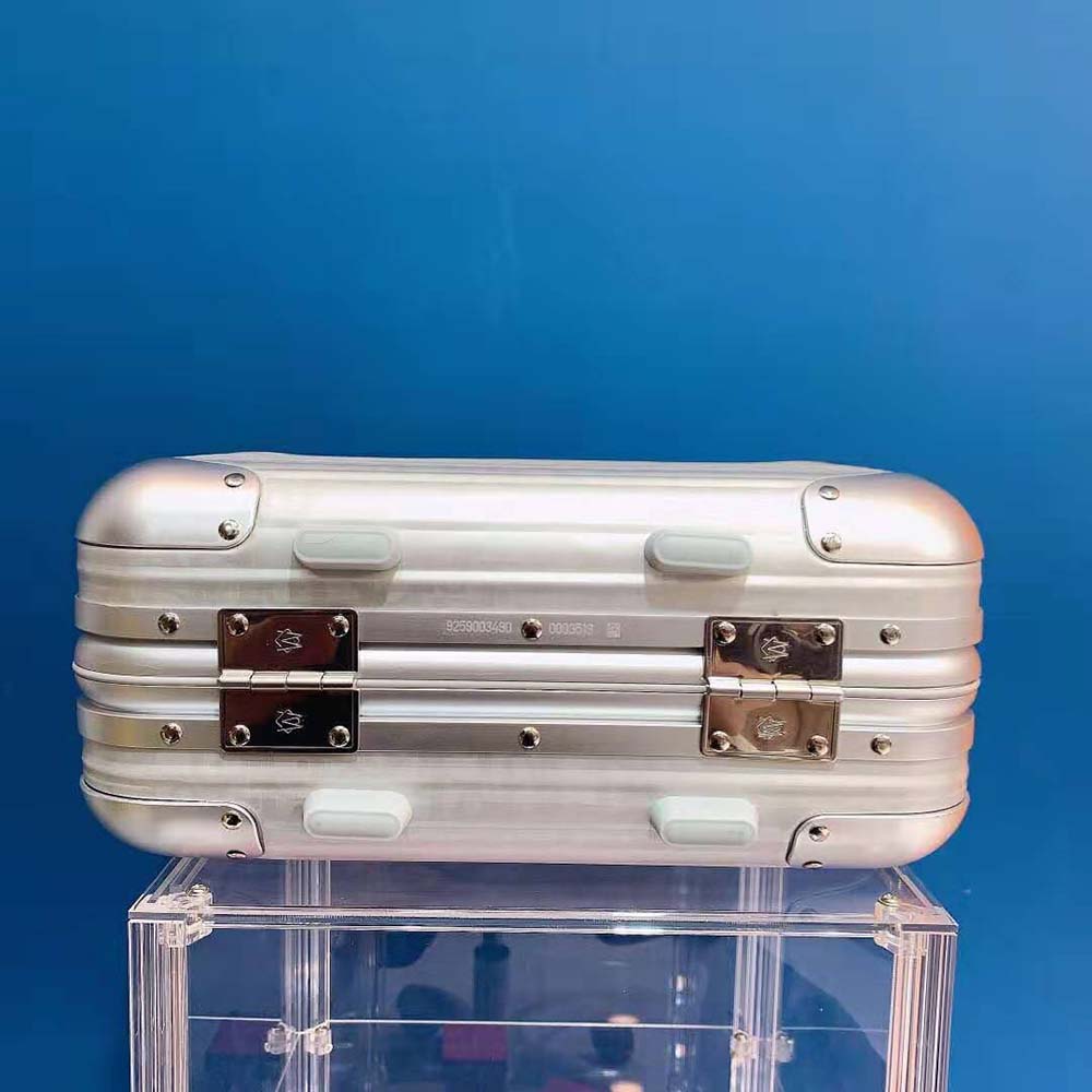 TÚI DIOR RIMOWA Hand Case Gray Dior Oblique Aluminum