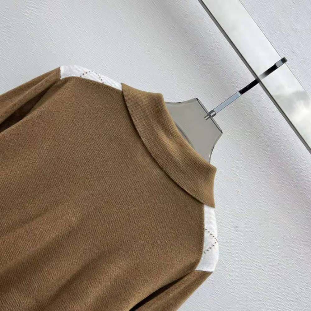 ÁO Prada Women Cashmere Polo Shirt