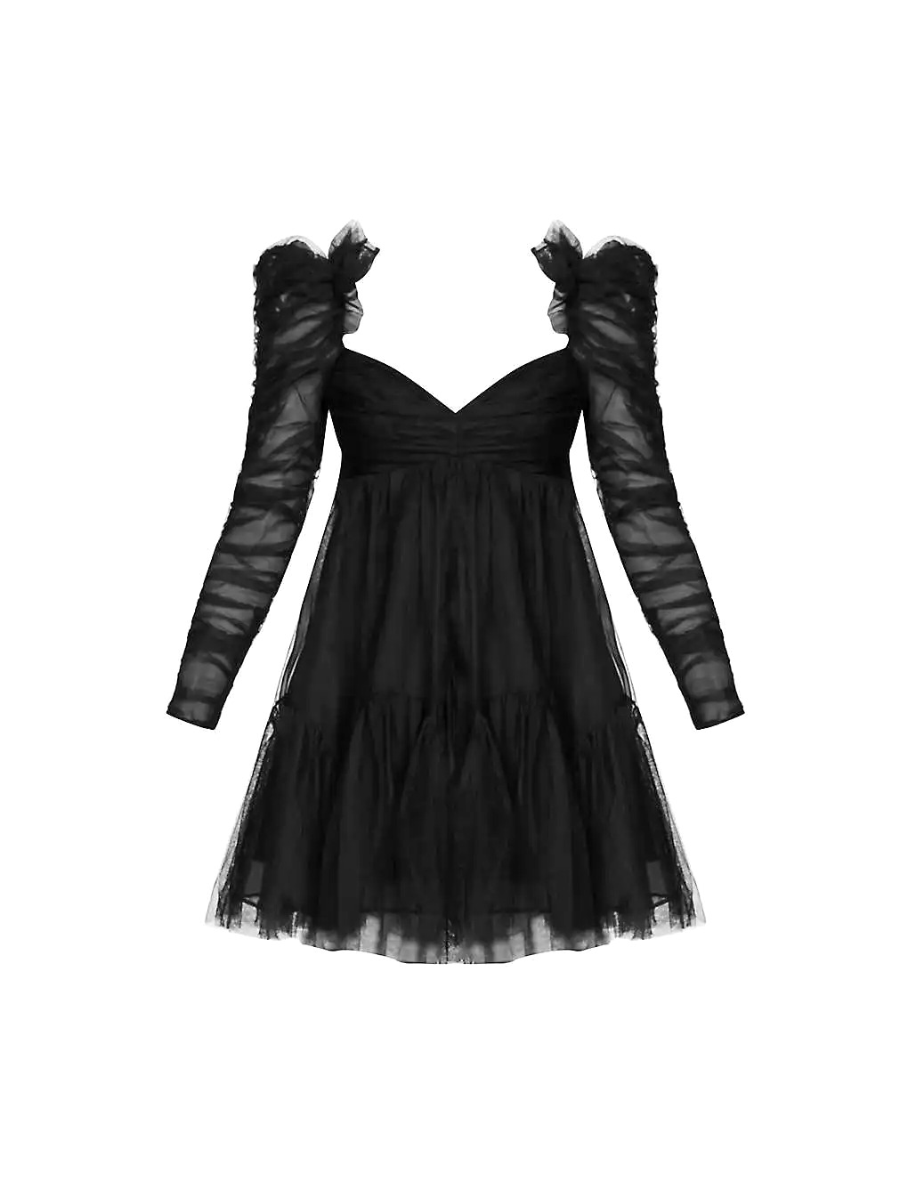 VÁY ZIMMERMANN Frill-trimmed V-neck cotton and silk-blend mini dress
