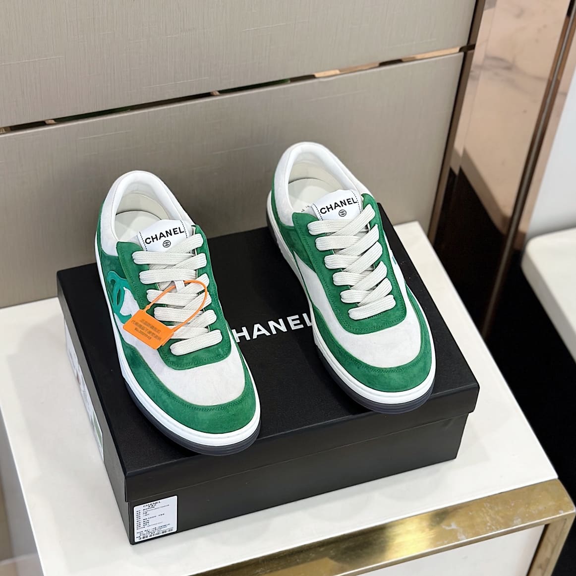 GIÀY CHANEL CC LOGO SNEAKERS SHOES AAA