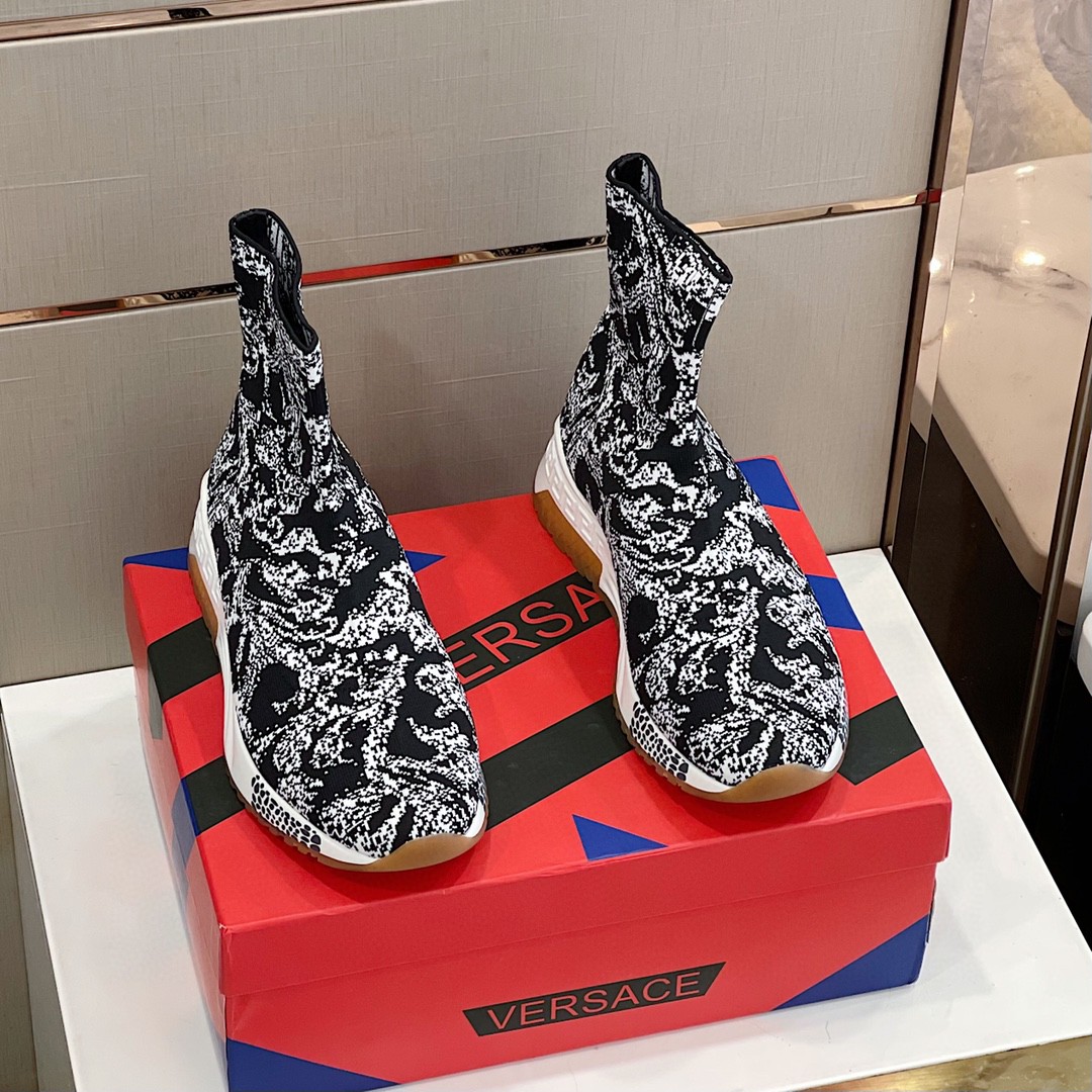 GIÀY VERSACE RUNNER HIGH TOP SNEAKER SHOES AAA