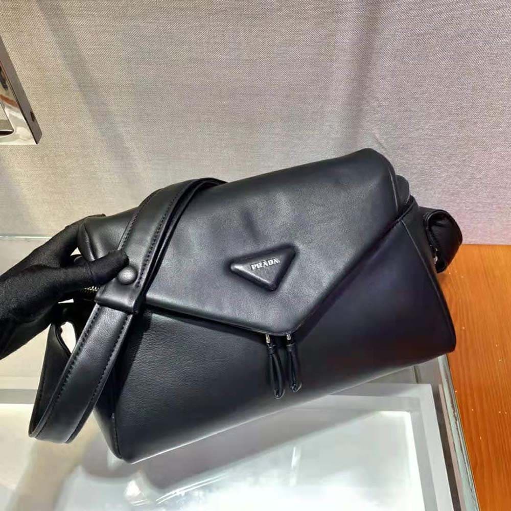 TÚI Prada Women Padded Nappa Leather Prada Signaux Bag-Black