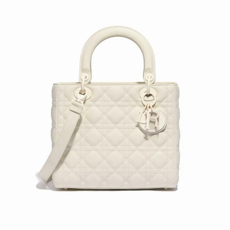 TÚI DIOR Dior Lady Medium Lamb Cream