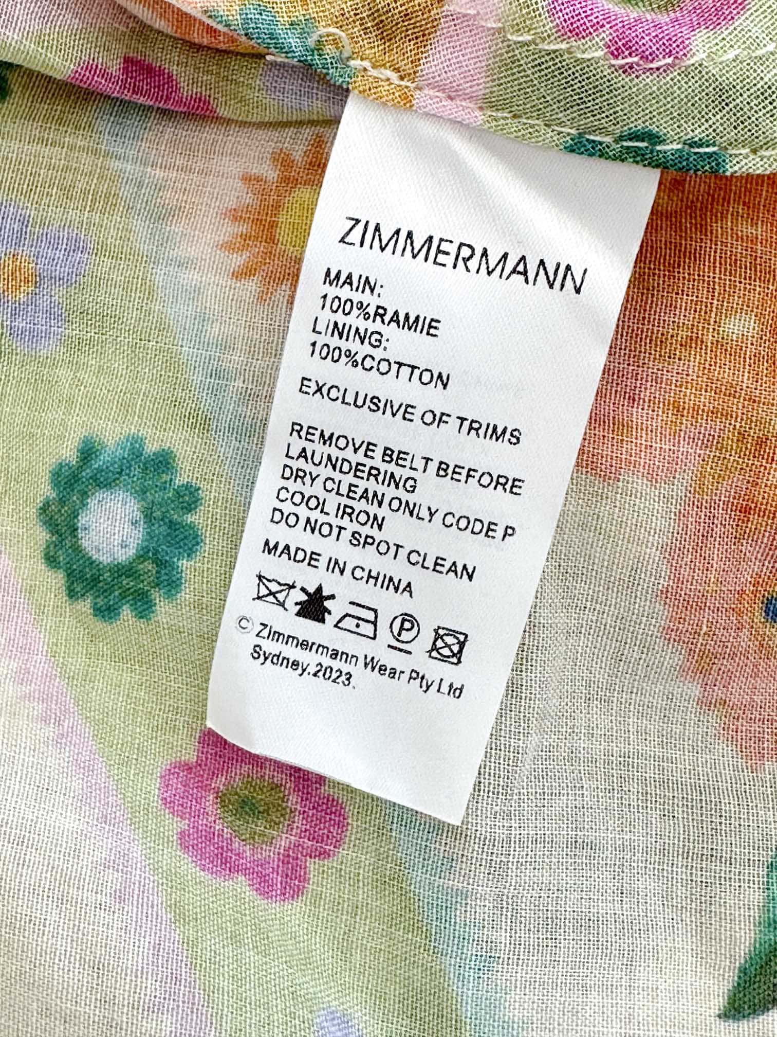 VÁY ZIMMERMANN Floral Vintage Dress