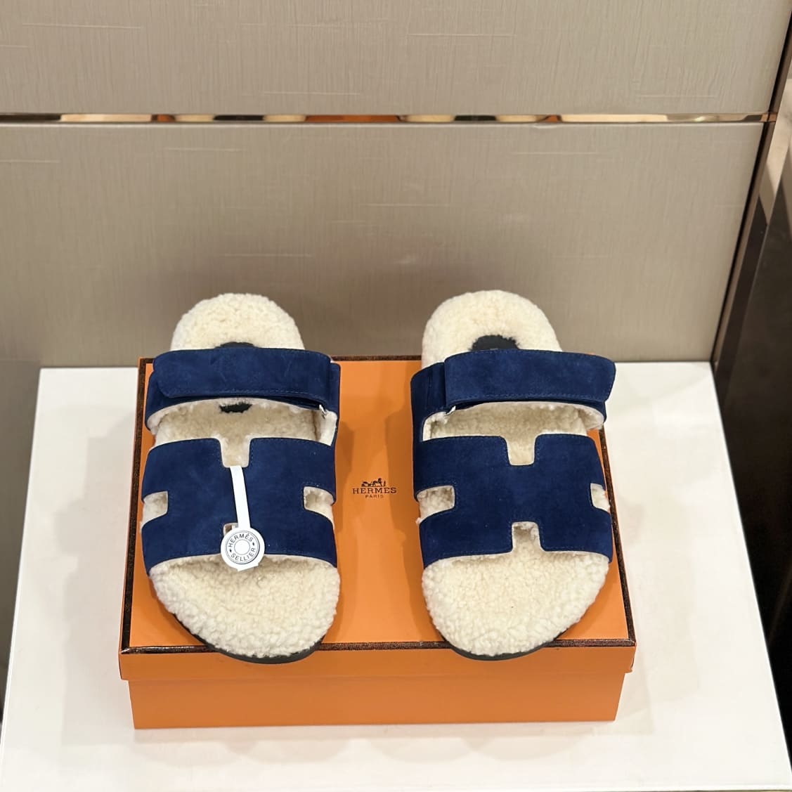DÉP HERMES CHYPRE FUR SANDAL AAA