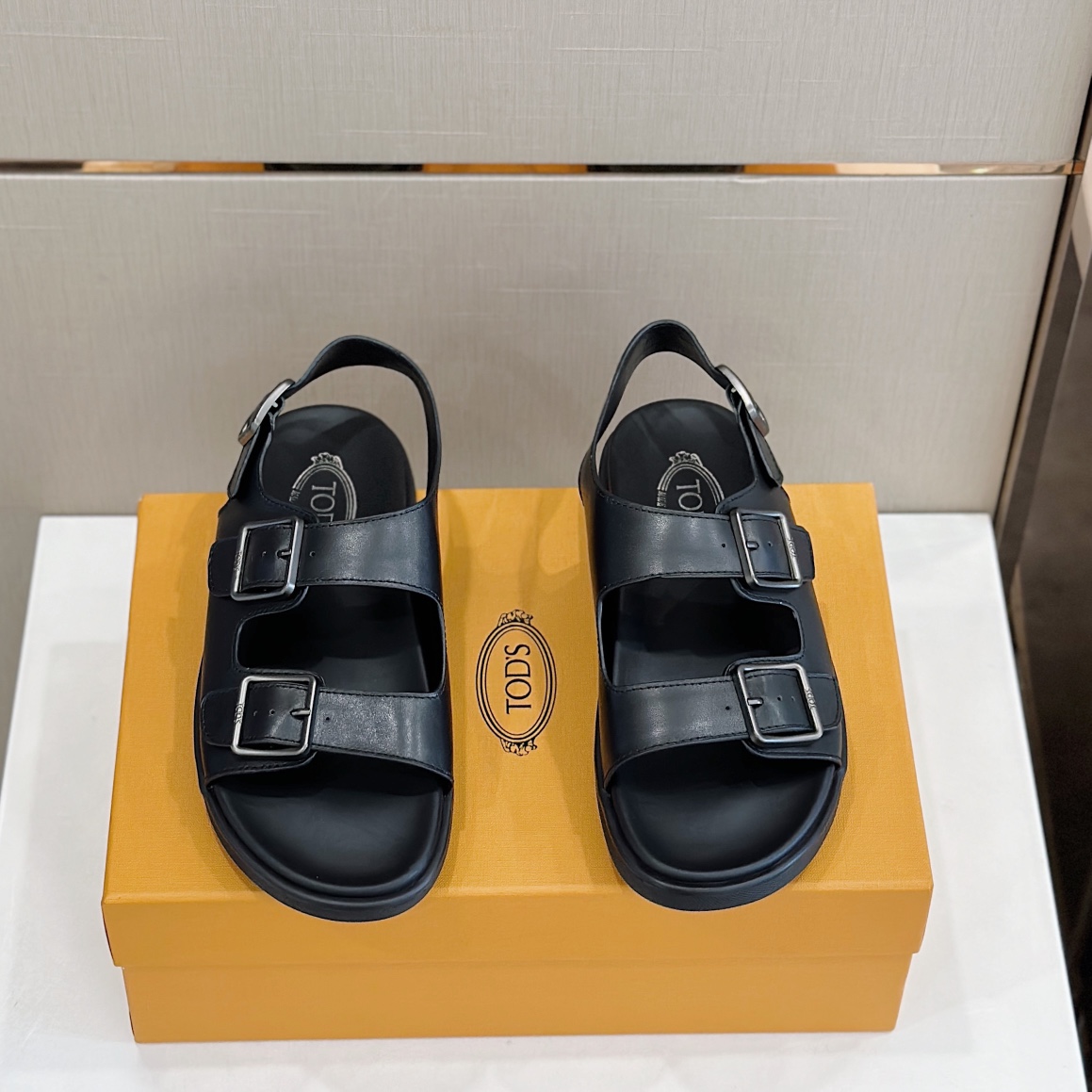 DÉP TOD'S LEATHER SLING BACK SLIPPER