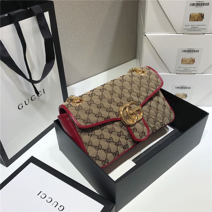 TÚI Gucci GG marmont small shoulder bag red Top Quality