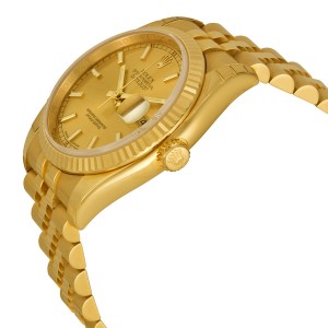 ĐỒNG HỒ ROLEX Datejust Automatic Gold Dial 18kt Yellow Gold Watch