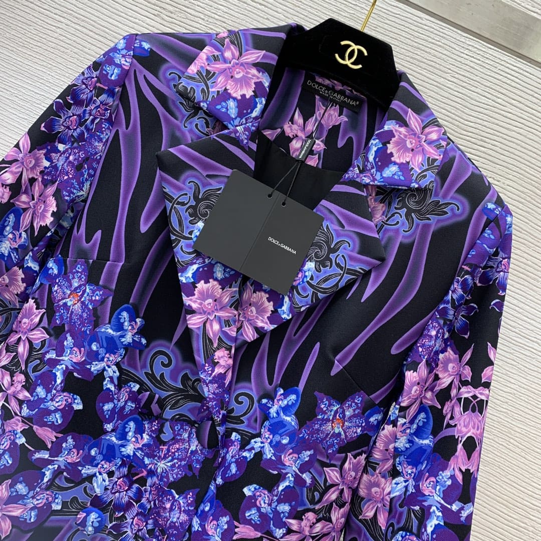 VÁY ÁO DOLCE & GABBANA Flower Print Party Long Dress High Classy