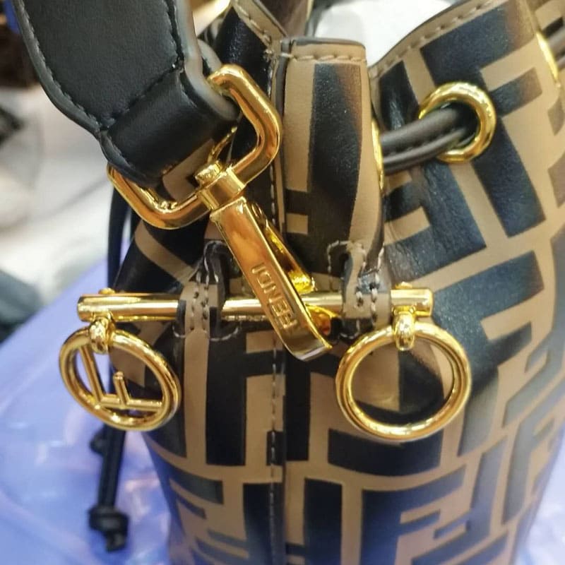 TÚI Fendi Women Mon Tresor Brown Leather Mini Bag