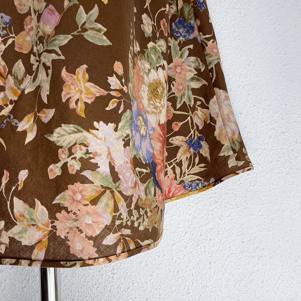VÁY ZIMMERMANN Vintage Flower Long Sleeve Long Dress High Classy