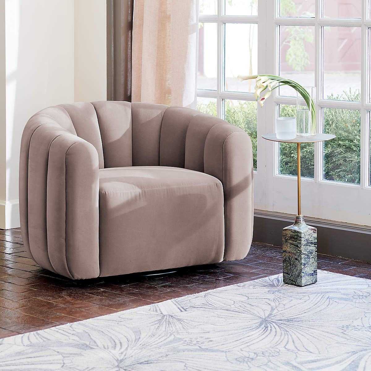 SOFA NỈ ĐƠN MIAMI SWIVEL CHAIR