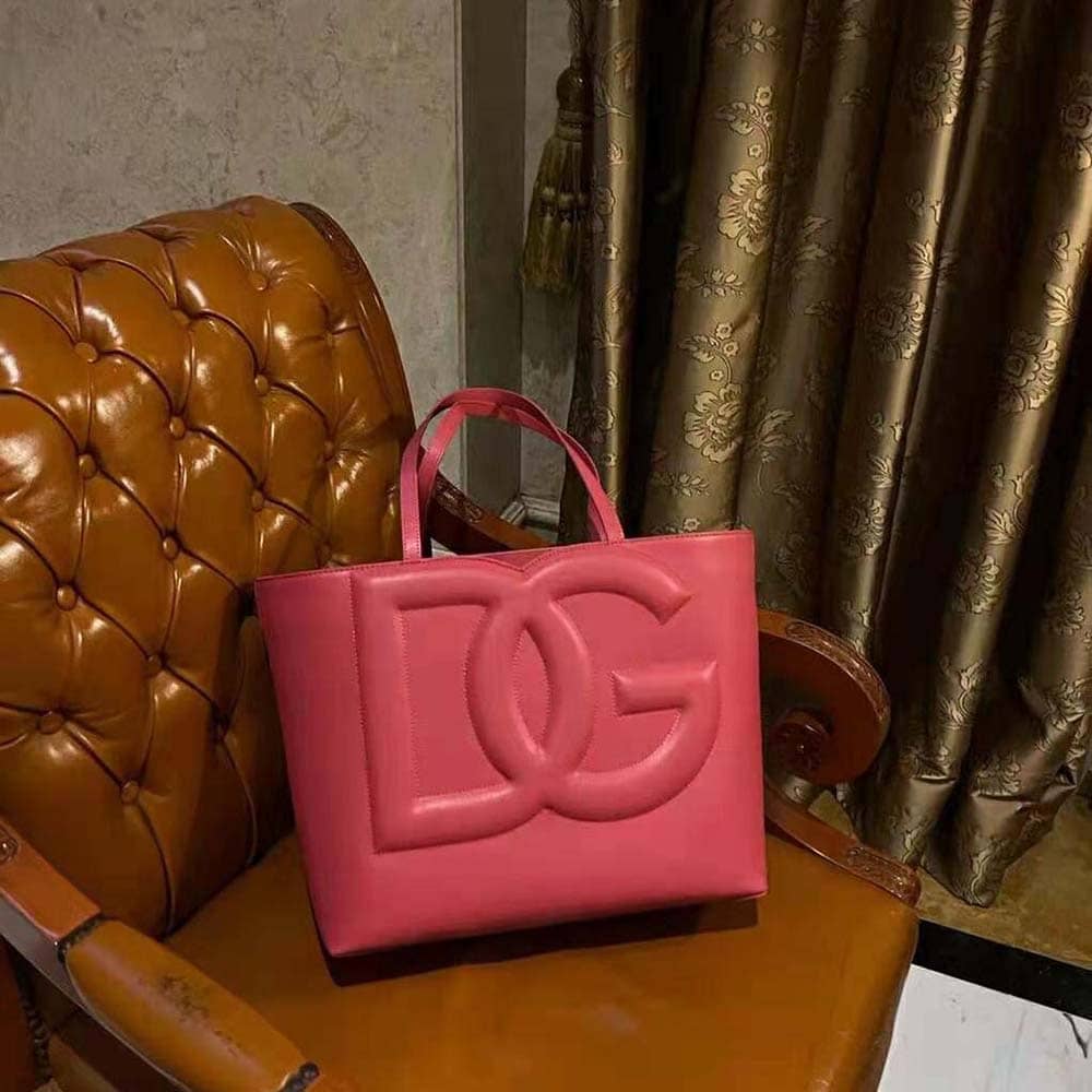 TÚI Túi Dolce Gabbana D&G Nữ Da Bê Nhỏ Logo DG Shopper-Pink