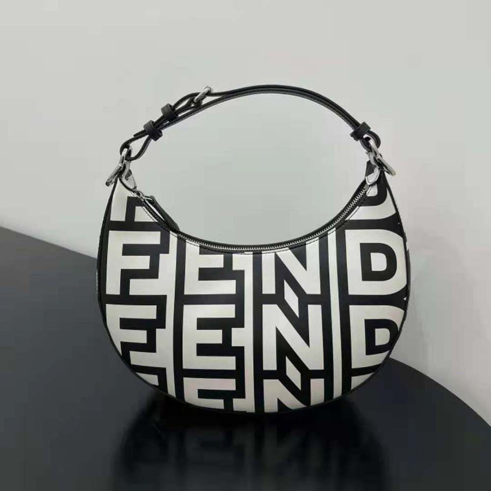 TÚI FENDI Women Fendigraphy Small Two-Tone Printed Leather Fendi Roma Capsule Bag