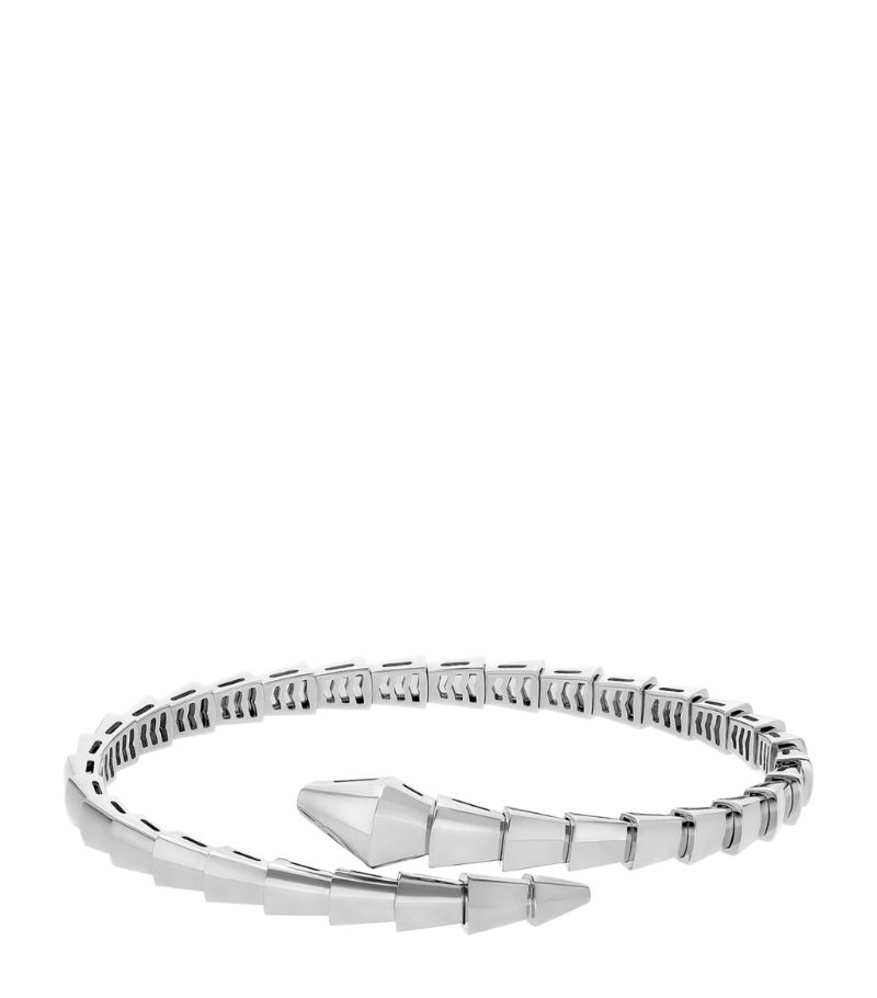 Vòng tay BVLGARI White Gold Serpenti Viper Bracelet vàng trắng 18K