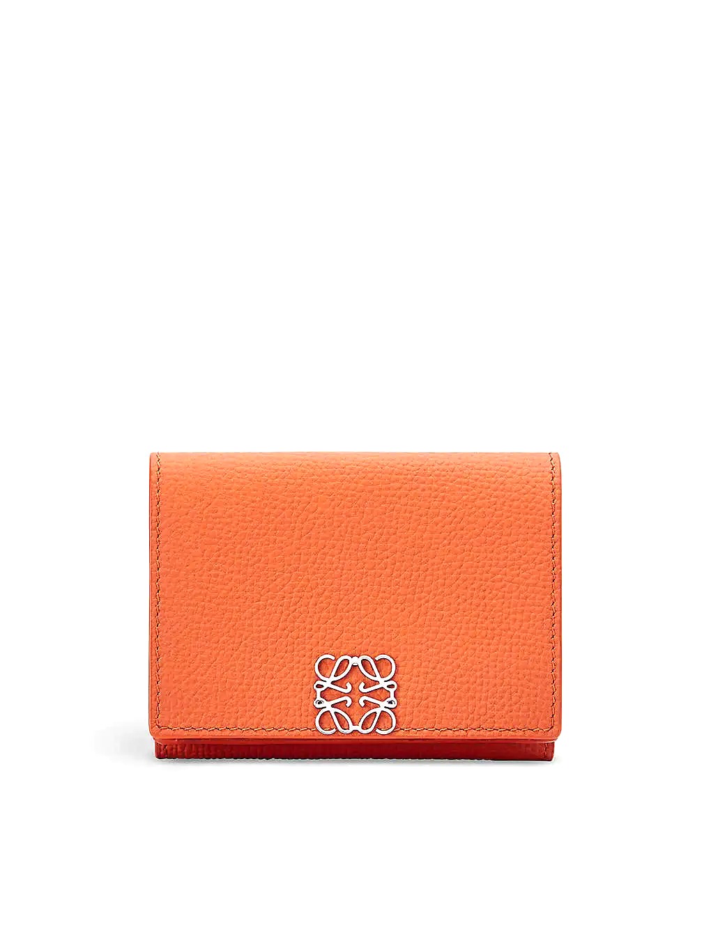 VÍ LOEWE Anagram-embellished grained leather wallet