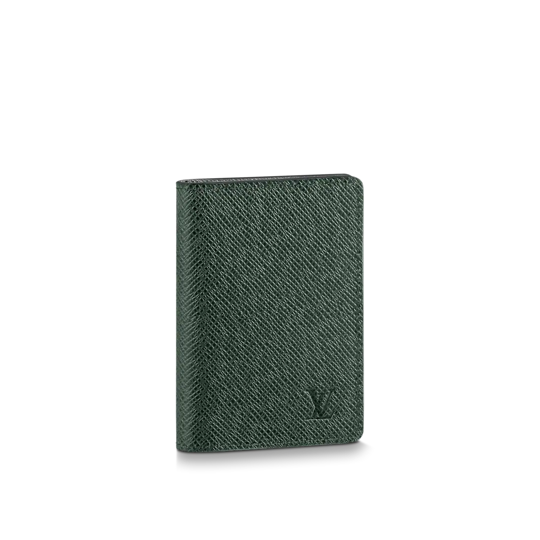 VÍ LOUIS VUITTON POCKET ORGANIZER GREEN