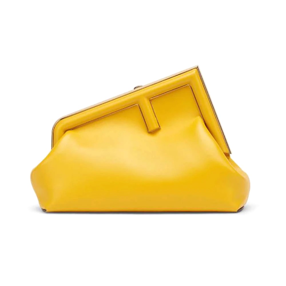 TÚI Fendi Women First Small Yellow Leather Bag