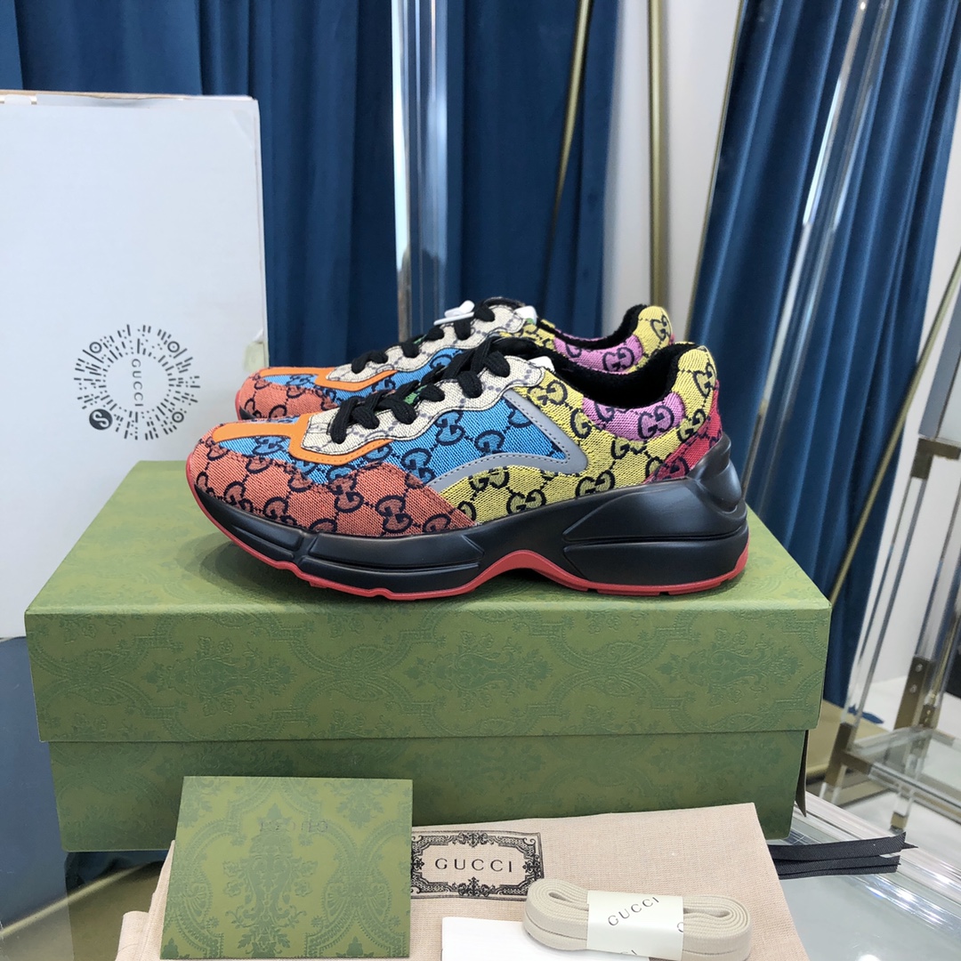 GIÀY GUCCI RHYTON GG ITALIA SNEAKERS SHOES UNISEX