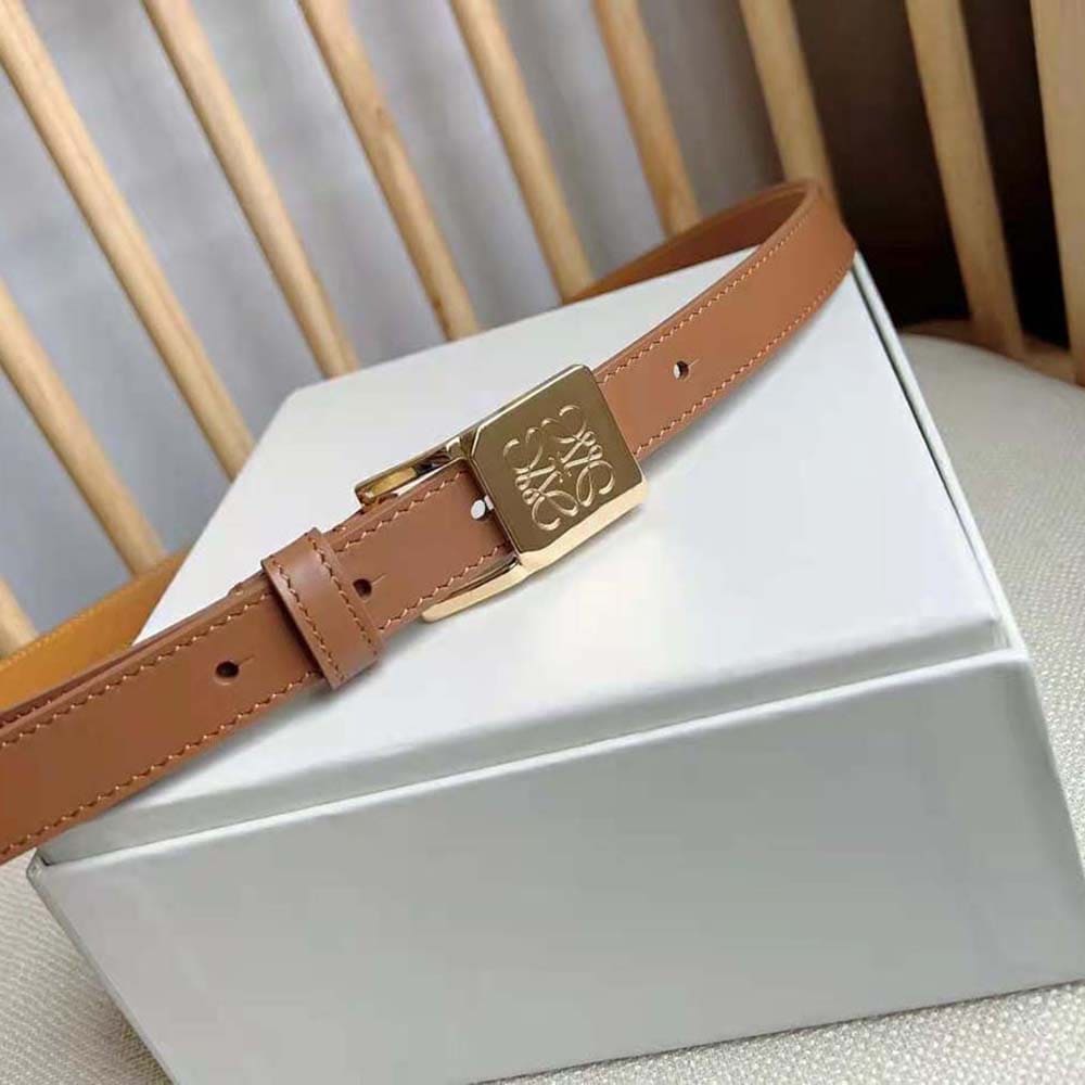 DÂY LƯNG Loewe Women Amazona Padlock Belt in Smooth Calfskin