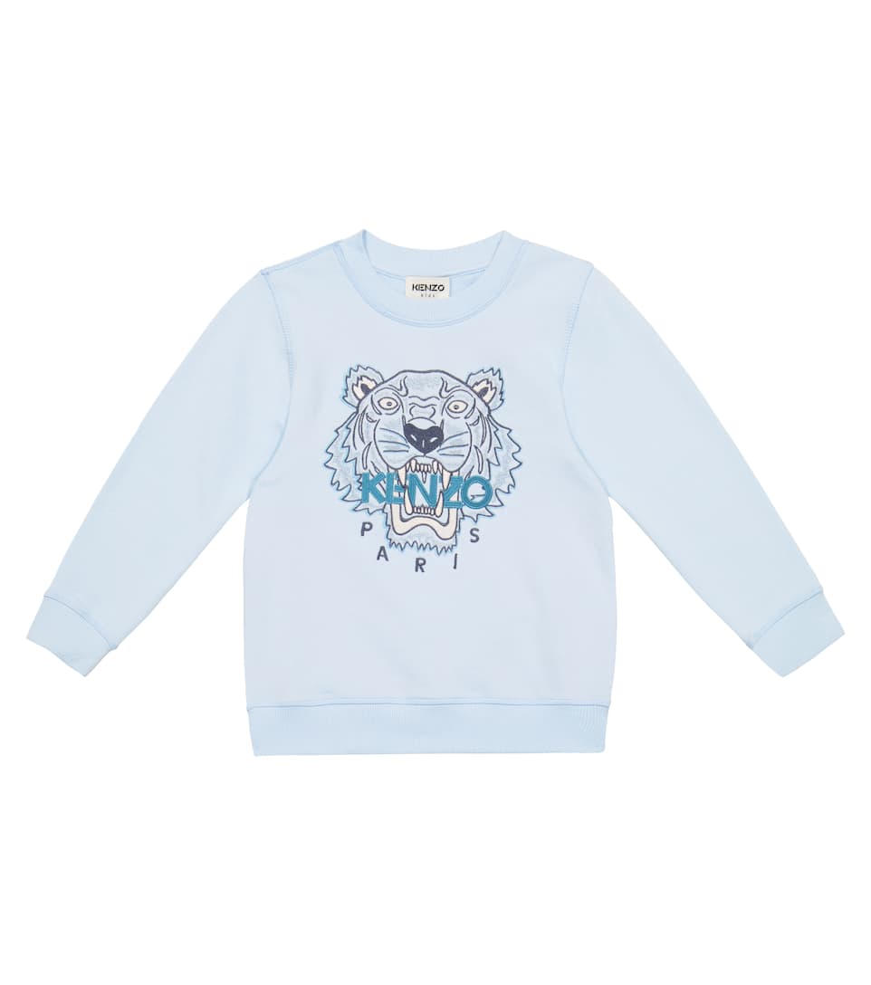 ÁO KENZO KIDS Embroidered cotton-blend sweatshirt 9 -12 years