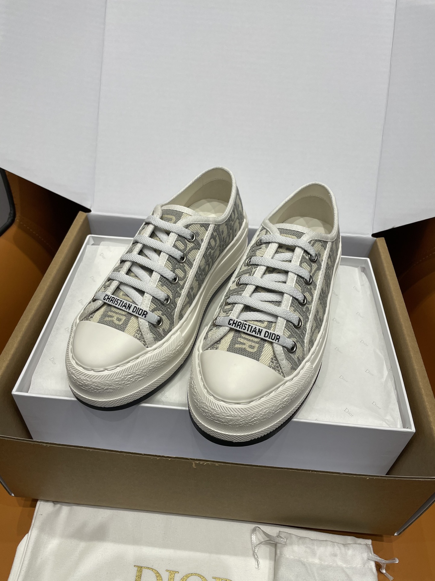 GIÀY Christian Dior Walk'N 23 Oblique White
