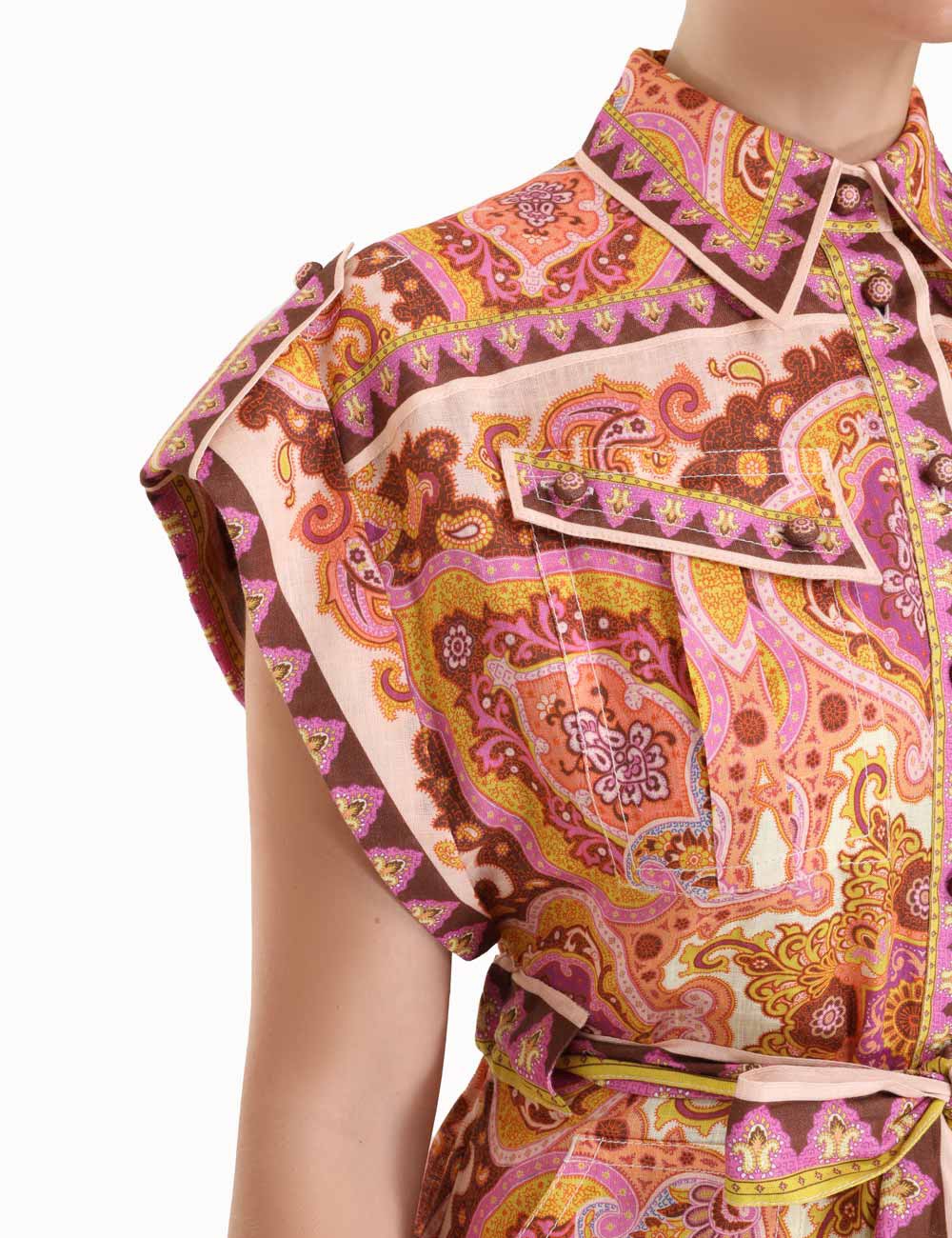 VÁY ZIMMERMANN Violet Flower Vintage Dress