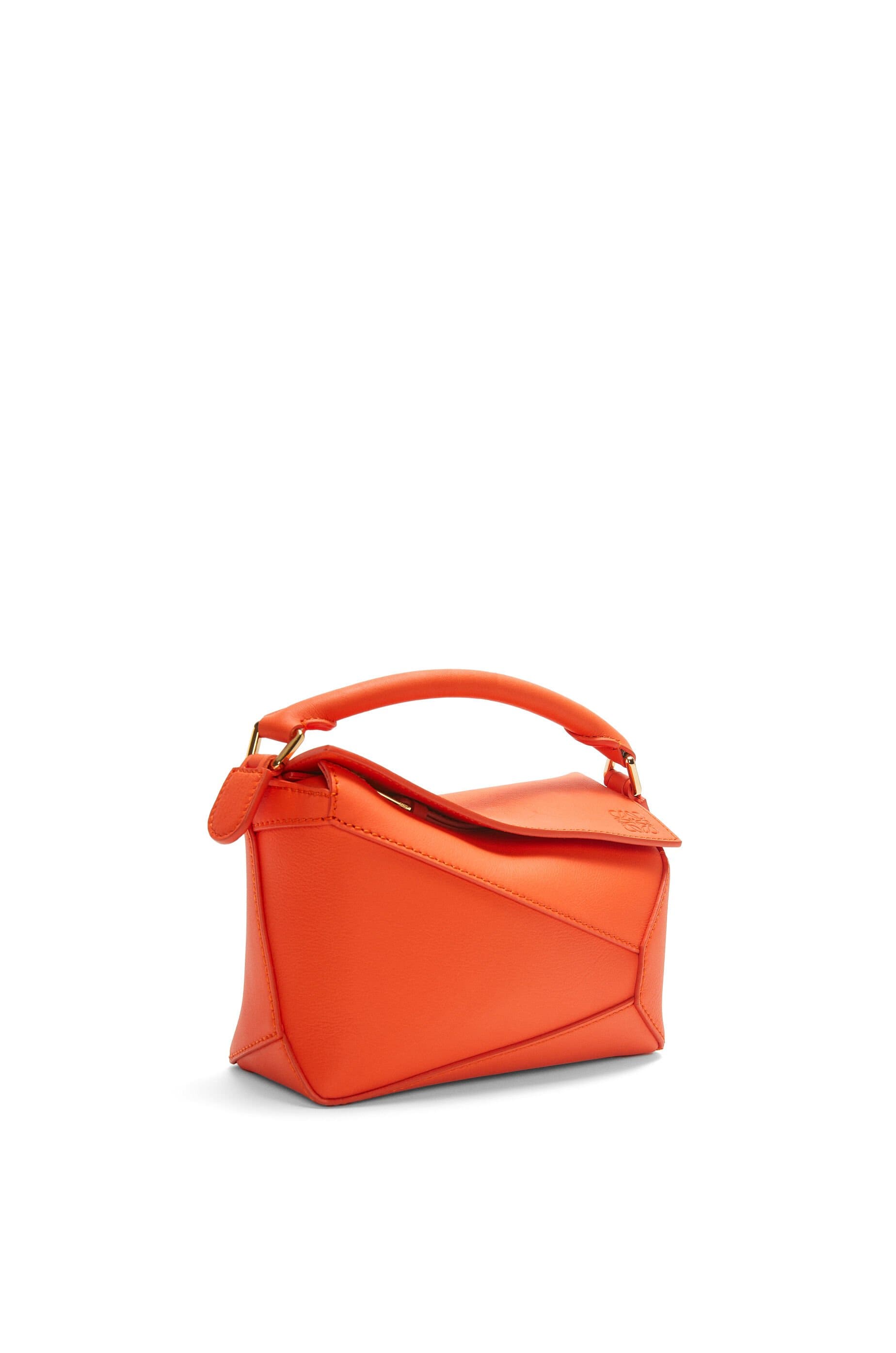 Túi LOEWE Mini Puzzle bag in classic calfskin orange