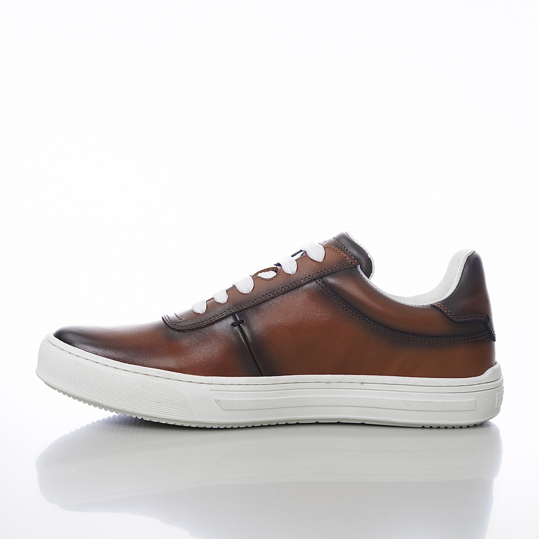 GIÀY BERLUTI PATINA LEATHER SNEAKER SHOES AAA