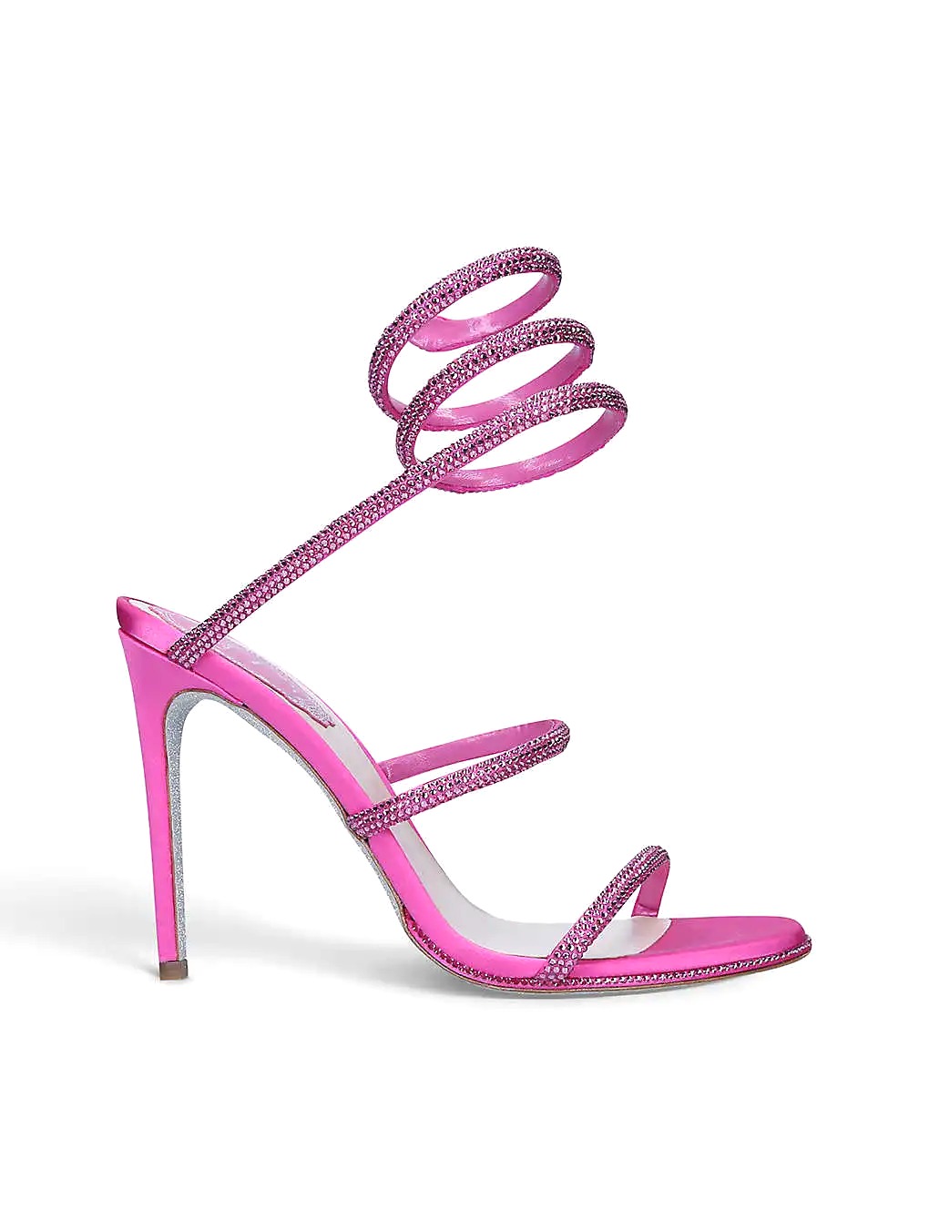 GIÀY RENNE CAOVILLA Cleo crystal-embellished leather heeled sandals